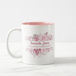 Caneca De Café Em Dois Tons Nome Personalizado Finanças CFO Controller