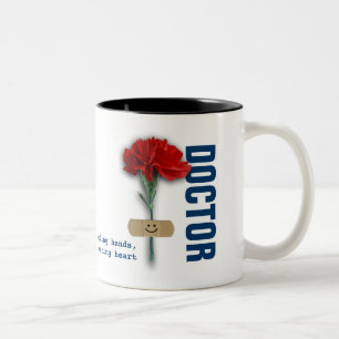 Caneca De Café Em Dois Tons Nome Personalizado Obrigado Doutor Gift Mugs