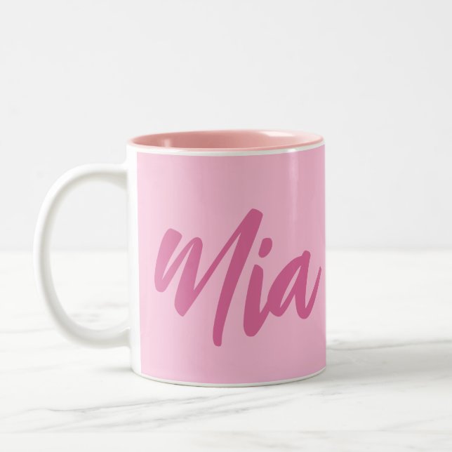 Caneca De Café Em Dois Tons Nome Personalizado Personalizado Mínimo de Mugs de (Esquerda)