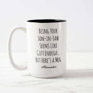 Caneca De Café Em Dois Tons Nome Personalizado Presente Engraçado para Genro S