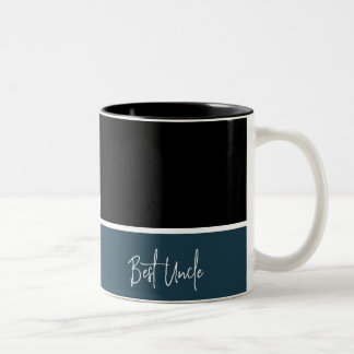 Caneca De Café Em Dois Tons Nome personalizado script especial elegante melhor