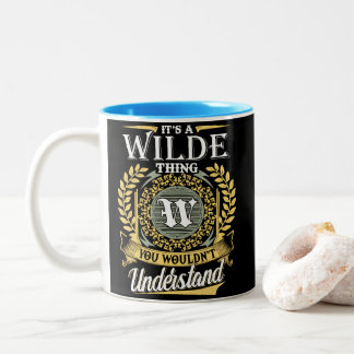 Caneca De Café Em Dois Tons Nome Wilde