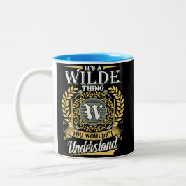 Caneca De Café Em Dois Tons Nome Wilde