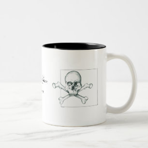Caneca De Café Em Dois Tons Nomeie seu veneno