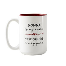 Nonna é o meu nome Snuggles são o meu presente de