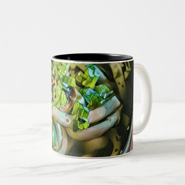 Caneca De Café Em Dois Tons Noodle lover design (Frente Esquerda)