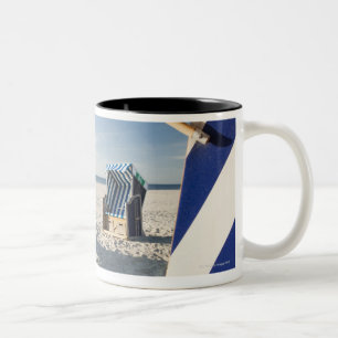 Caneca De Café Em Dois Tons Norderney, ilhas do leste do Frisian, Alemanha