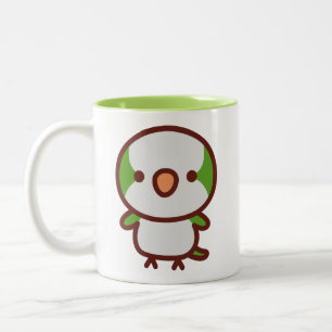 Caneca De Café Em Dois Tons normal Papagaio-de-peito-cinza