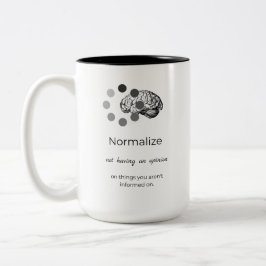 Caneca De Café Em Dois Tons Normalizar sem ter um parecer