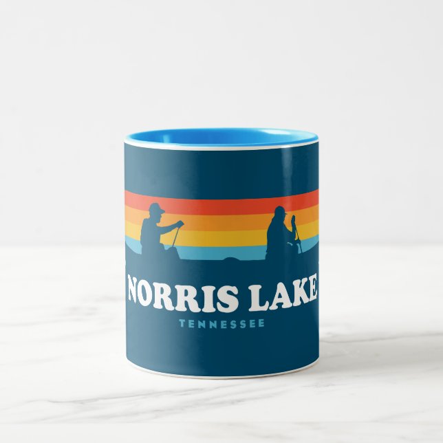 Caneca De Café Em Dois Tons Norris Lake Tennessee (Centro)