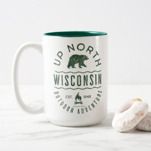 Caneca De Café Em Dois Tons Norte de Wisconsin