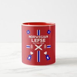 Caneca De Café Em Dois Tons Norueguês - Esquerda Flatpão Apron