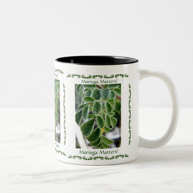 Caneca De Café Em Dois Tons Nós amamos Moringa! (Direita)