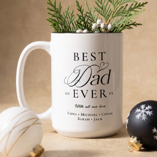 Caneca De Café Em Dois Tons Nós Amamos Você Melhor Papai de Todos Presente de