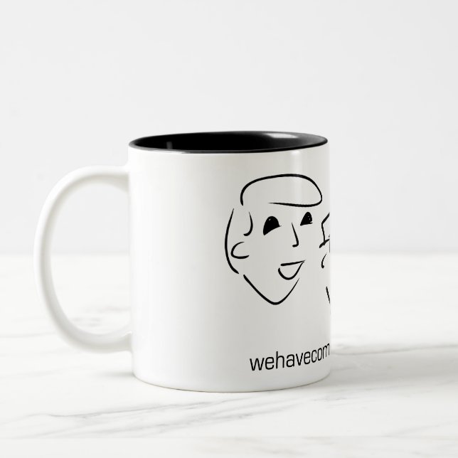 Caneca De Café Em Dois Tons Nós temos comunicadores (Esquerda)