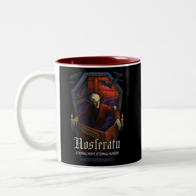 Caneca De Café Em Dois Tons Nosferatu Demeter Coffin Edition (Esquerda)
