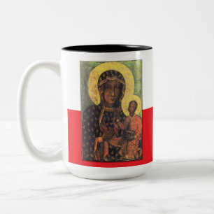 Caneca De Café Em Dois Tons Nossa Senhora de Czestochowa