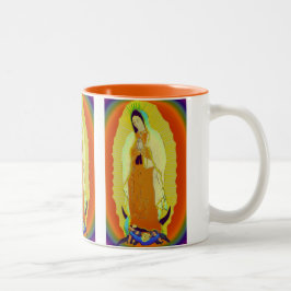Caneca De Café Em Dois Tons nossa senhora de guadalupe