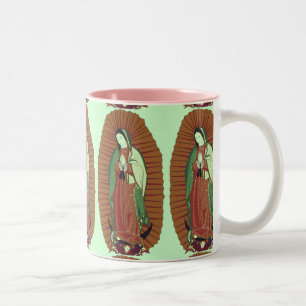 Caneca De Café Em Dois Tons Nossa Senhora de Guadalupe