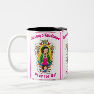 Caneca De Café Em Dois Tons Nossa Senhora de Guadalupe