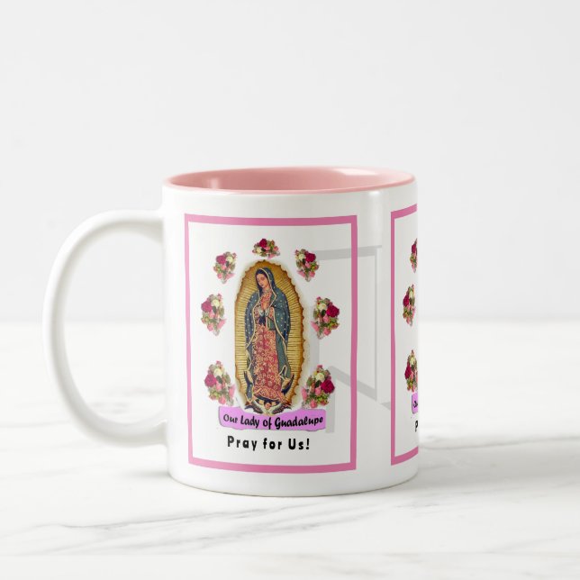 Caneca De Café Em Dois Tons Nossa Senhora de Guadalupe (Esquerda)