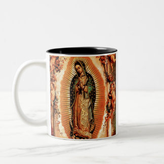 Caneca De Café Em Dois Tons Nossa senhora de Guadalupe