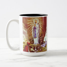 Caneca De Café Em Dois Tons Nossa Senhora de Lourdes