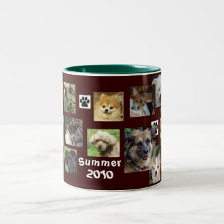 Caneca De Café Em Dois Tons Nosso verão 2010 dos cães