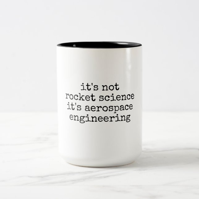 Caneca De Café Em Dois Tons Not Rocket Science Funny Aerospace Engineer Gift (Centro)
