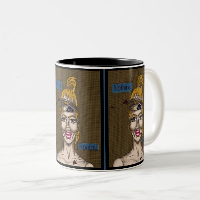Caneca De Café Em Dois Tons Nothing (Frente Esquerda)