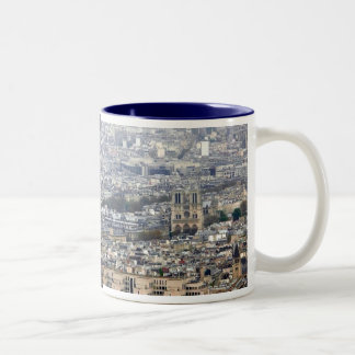 Caneca De Café Em Dois Tons Notre Dame Paris France