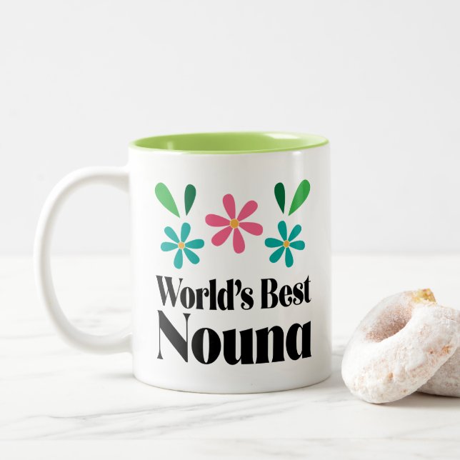 Caneca De Café Em Dois Tons Nouna Godman Gift (Com Donut)