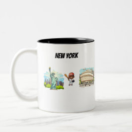 Caneca De Café Em Dois Tons Nova Iorque