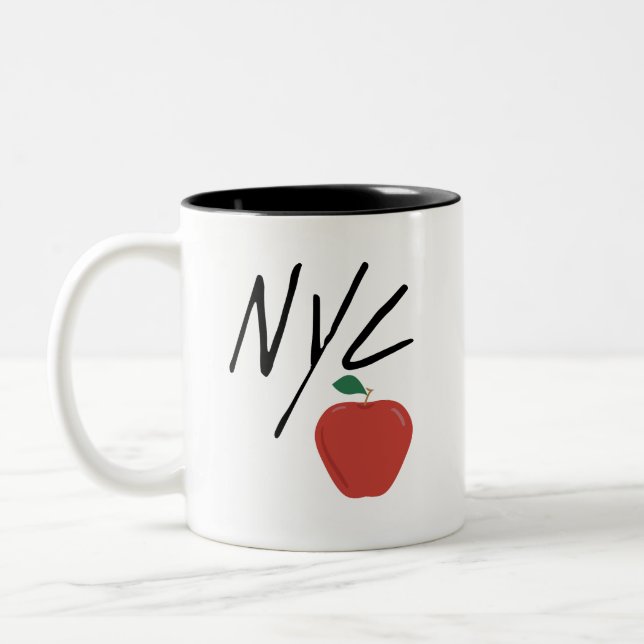 Caneca De Café Em Dois Tons Nova Iorque NYC (Esquerda)