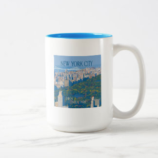Caneca De Café Em Dois Tons Nova Iorque | Parque Central de Aproveitamento