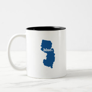CANECA DE CAFÉ EM DOIS TONS NOVA JERSEY ESTADO AZUL