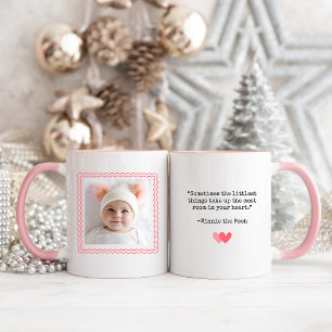 Caneca De Café Em Dois Tons Nova Vovó Bebê Moderna Foto Mug