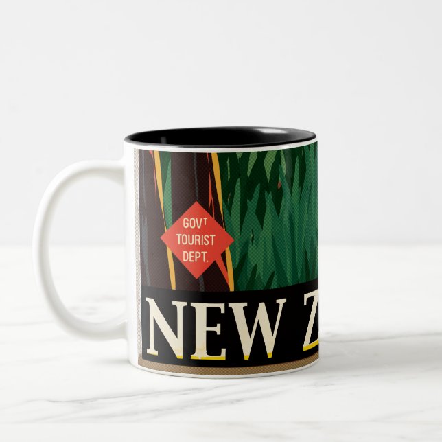 Caneca De Café Em Dois Tons Nova Zelândia (Esquerda)