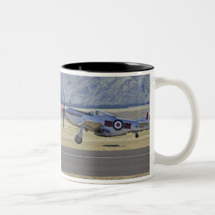 Caneca De Café Em Dois Tons Nova Zelândia, Otago, Wanaka, Warbirds Over 4
