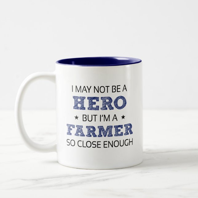 Caneca De Café Em Dois Tons Novelty Farmer (Esquerda)