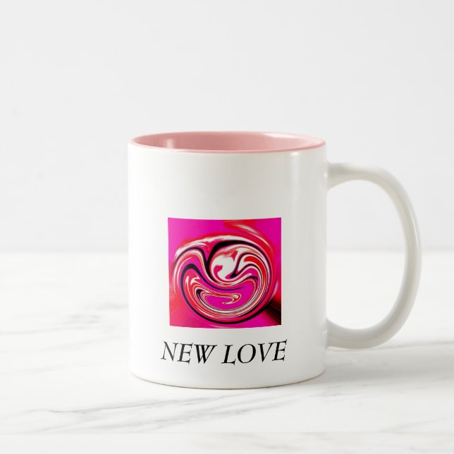 Caneca De Café Em Dois Tons Novo amor (Direita)