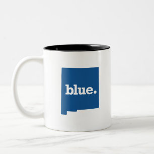 CANECA DE CAFÉ EM DOIS TONS NOVO MÉXICO ESTADO AZUL