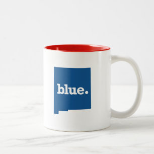 CANECA DE CAFÉ EM DOIS TONS NÓVO MÉXICO ESTADO AZUL