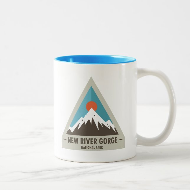 Caneca De Café Em Dois Tons Novo Parque Nacional do Gorge do Rio (Direita)