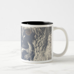 Caneca De Café Em Dois Tons Nuble-se vortices na área das Ilhas Canárias