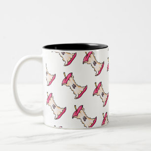 Caneca De Café Em Dois Tons Núcleo de maçã