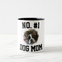 Número 1 Mãe de cachorro Dia das Mães Amantes de A
