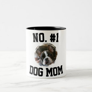 Caneca De Café Em Dois Tons Número 1 Mãe de cachorro Dia das Mães Amantes de A