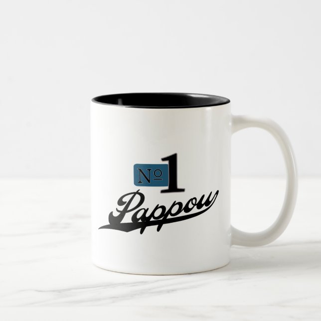 Caneca De Café Em Dois Tons Número um Pappou (Direita)