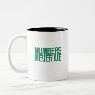 Caneca De Café Em Dois Tons Números Nunca Mentem   Buscador da Verdade em Dado